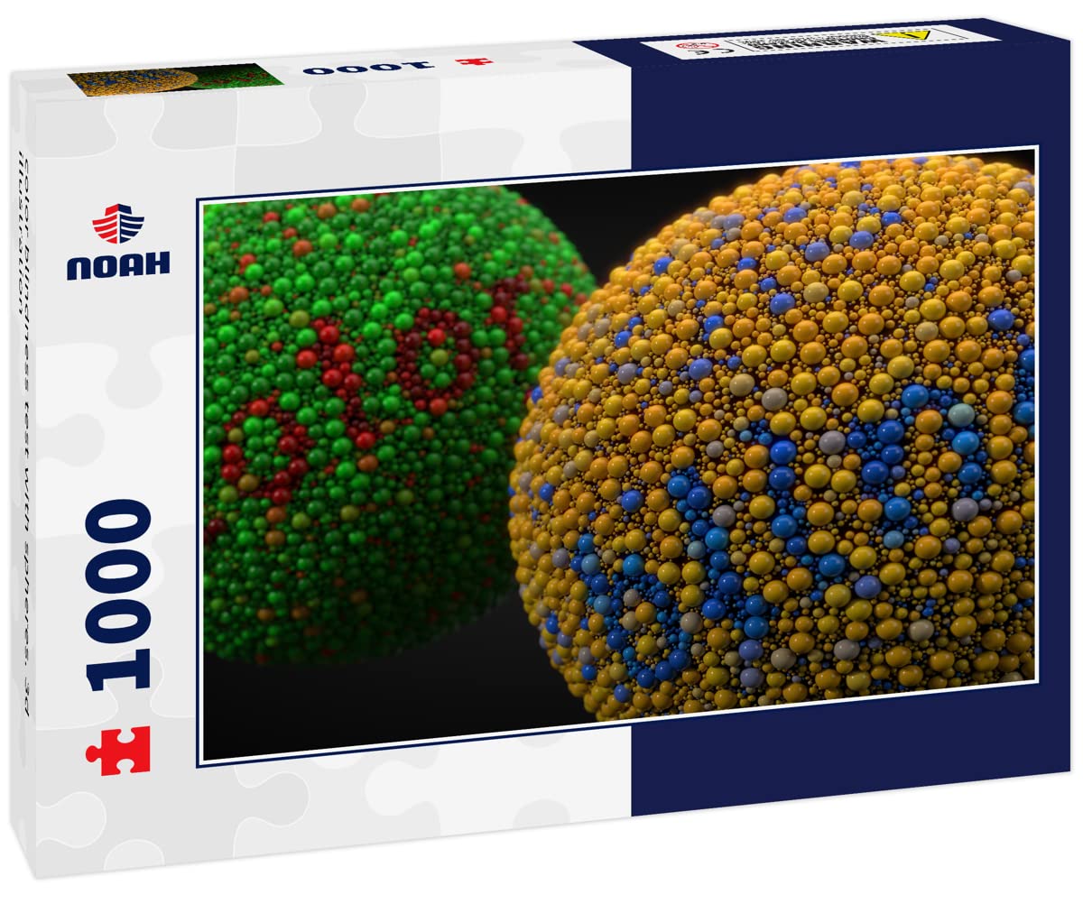Amazon.com: Noah Jigsaw Puzzle Color Blindness Test with Spheres